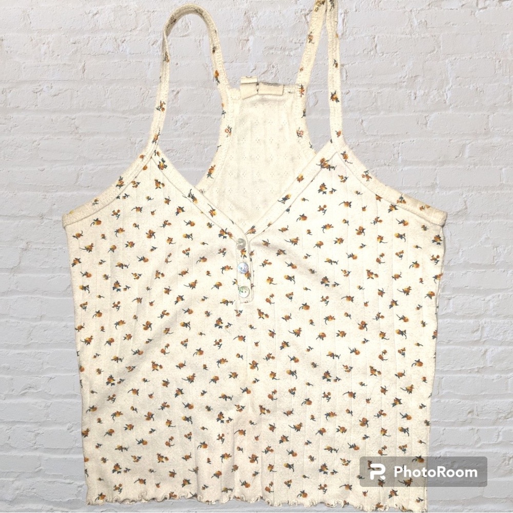 Floral print tank top